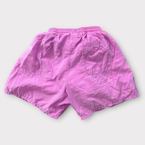 Retro Trek Wear USA Union Made Athletic Lined Shorts size Small in Pink & Black - Picture 5 of 15